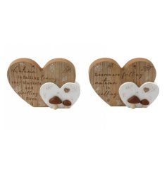 2/a Double Heart Autumn Ornament 