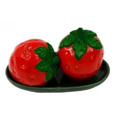 Set of 2 Strawberry Salt & Pepper Set