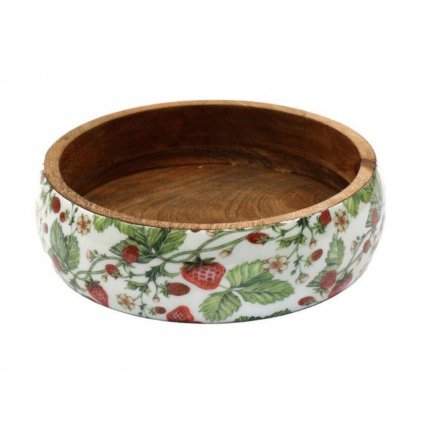 Strawberry Enamel Bowl 25cm