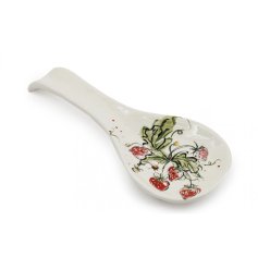 Strawberry lovers rejoice! Keep your kitchen clean and cute with our S/berry Print Spoon Rest 