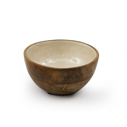 Capiz Style Enamel Bowl 11cm
