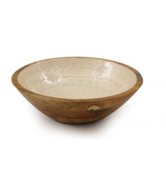 25cm Capiz Style Enamel Bowl