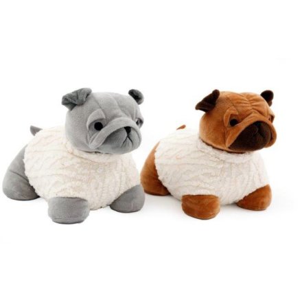Pug Doorstop 22cm