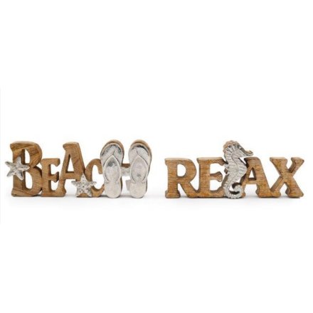 2/a Coastal Wooden Signs