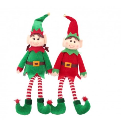 Charming pair of elves perfect for festive décor