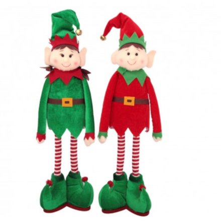 60cm Standing Elf Decoration 2 Assorted