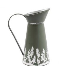 25cm Sage Green Festive Jug