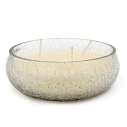 15cm Crackle Glass Wax Bowl