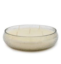 Crackle Glass Wax Bowl