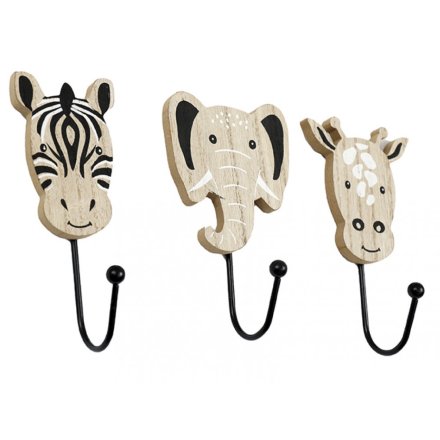 14cm Animal Wooden Hook, 3/A 