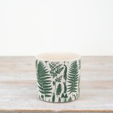 a stylish leaf design plant pot 