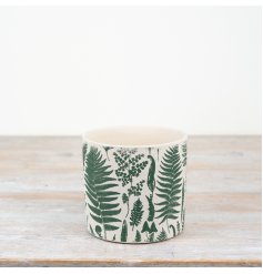 a stylish leaf design plant pot 