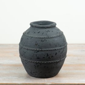 wide shoulder urn style terracotta vase 