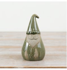Green Santa Deco, 19cm 
