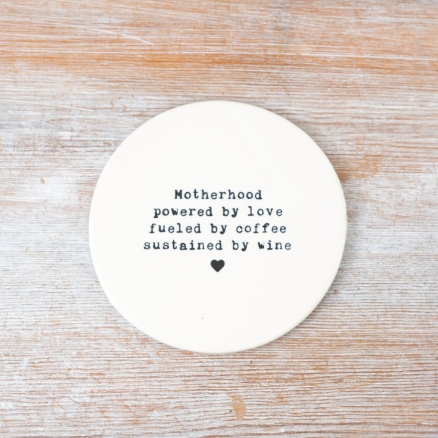 Motherhood Powered by Love Coaster, 10cm 