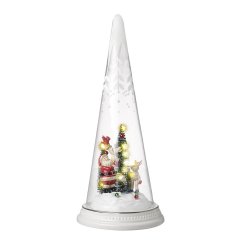 Light Up Festive Scene In Dome, 30cm