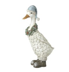 Duck With Wreath Deco, 34.5cm