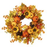 Decorate the door with this gorgeous Autumnal wreath. 