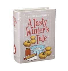 Ceramic Winter Tale Cookbook Vase, 20cm 