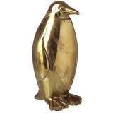 Enhance your space with this elegant Stone Gold Penguin decorative accent.