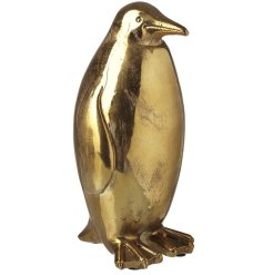 Stone Gold Penguin, 26cm 