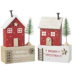 2/A Merry Christmas House, 10.5cm 