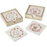 A gorgeous set of 4 Autumn coasters in two assorted designs. 