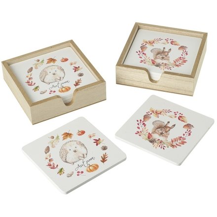 2a Woodland Coaster, S/ 4 11.5cm