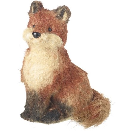 21cm Sitting Fox Figurine