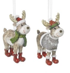 2/A Reindeer Tree Hanger, 8.5cm