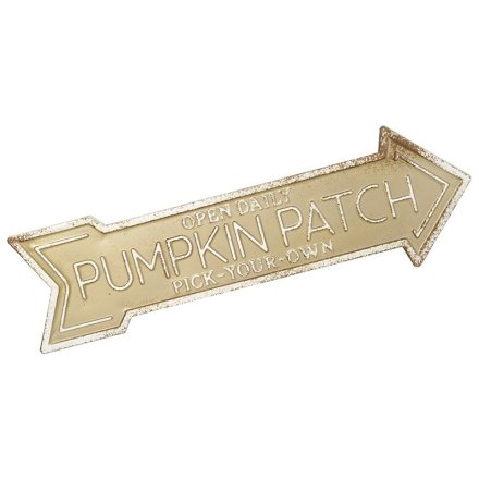 Pumpkin Patch Gold Sign, 78cm