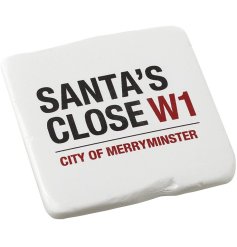 Resin Santa's Close Coaster, 9cm 