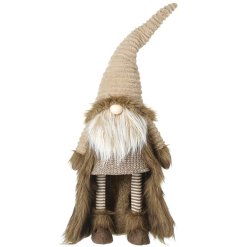 Make a statement with this unique woodland inspired Gonk. Beautifully crafted with a long faux fur coat and plush hat. 
