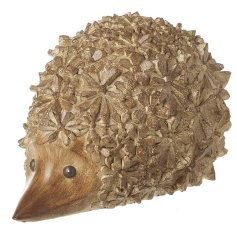 Meet our newest woodland addition, the Wood Finish Resin Hedgehog Decoration 
