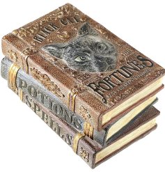 A quirky Halloween trio of books made to look like the real thing.