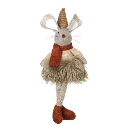 Autumn Mouse With Dangly Legs, 36cm 