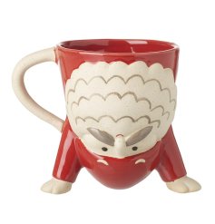 Handstand Santa Mug, 16cm 