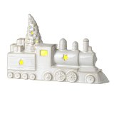 White Train T Light Holder, 23cm 