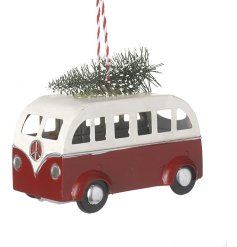 Hanging Campervan With Tree Deco, 11.5cm 