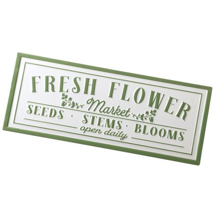 Fresh Flower Market Sign, 40cm