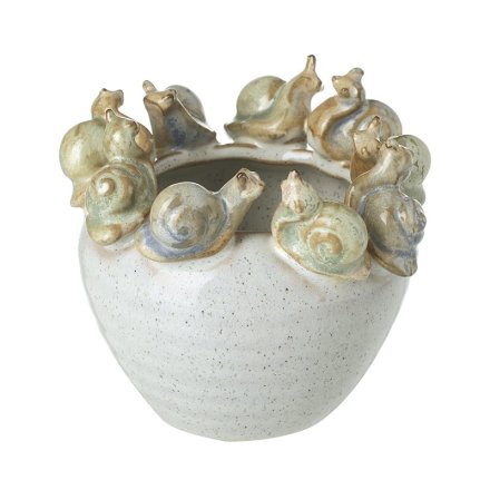 Snail Plant Pot, 10.5cm