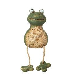 Hop into delightful decor with our Ceramic Large Sitting Frog. 