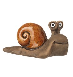 10.6cm Large Snail Deco