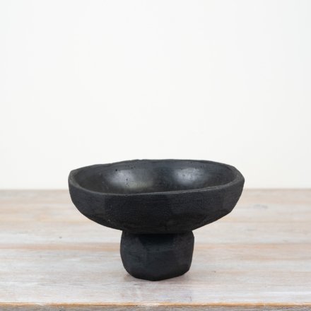 Upgrade your plant game with our sophisticated Black Cement Pot - the perfect blend of style and functionality