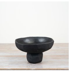 Upgrade your plant game with our sophisticated Black Cement Pot - the perfect blend of style and functionality