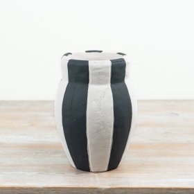 a stylish chic striped vase 