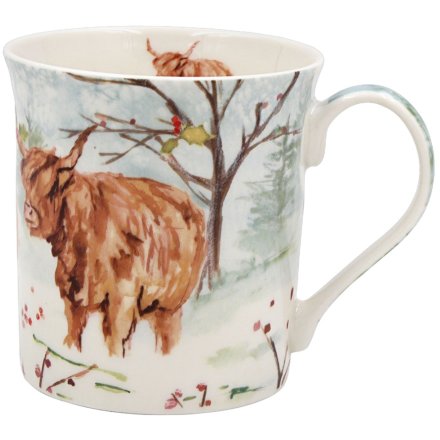 13cm Highland Cow Mug