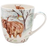 Wake up happy and anchored to nature's beauty with our Highland Cow Breakfast Mug.