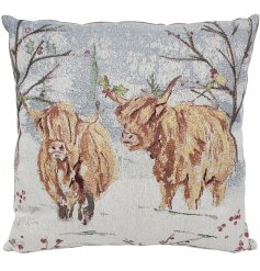 Snuggle up with our new Highland Cow Cushion and add a touch of cozy countryside charm to your home decor!