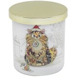 Decorate your home with the festive Bug Art Xmas Ginger Cat Candle - a must-have for feline enthusiasts this holiday s
